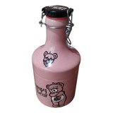 Garrafão Growler Grumpy Beer 2l Com Tampa Rosa
