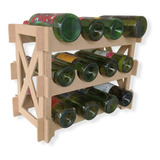 Garrafeiro Adega De Vinho Com 12 Grfs Mdf Arabesco 50x39x28