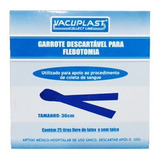 Garrote torniquete Descartável 25 Tiras Vacuplast Cral