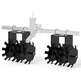 GarveeLife 2 Peças De Implementação De Arado De Disco ATV- Grade De Arado Para Acessórios De Trator