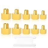 GASHER Encaixe De Tubo Redutor De Latão 10 Peças Kit Adaptador Redutor 1 4 X 1 8 3 8 X 1 8 3 8 X 1 4 1 2 X 1 4 1 2 X 3 8