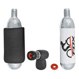 Gatilho Co2 Para Bicicleta Fox 16g Com Valvula 2 Unidades