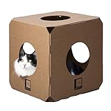 Gato Moderno Brinquedo Para Gatos Labirinto 1 Cubo De Papelão Kraft  Casa Para Gatos  Nicho Para Gatos  Toca Para Gatos  Play Cat