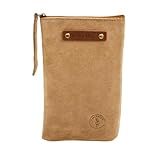 GauchoLife Recipiente De Couro Para Erva Mate- 21 X 13-5 Cm- Capacidade De 297 G -bronzeado-