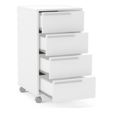 Gaveteiro 4 Gavetas Modelo Maia 2488 Branco Bp Politorno