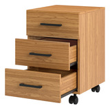 Gaveteiro Escritório C 3 Gavetas Mdf 39 5x43cm Freijo Pradel