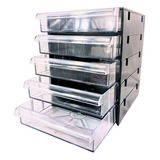 Gaveteiro Organizador Preto Multiuso Novo Magus Cg505