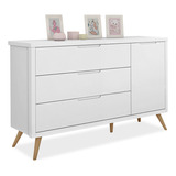Gaveteiro Quarto Infantil Cômoda 3 Gavetas Com Sapateira Mdf