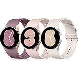 GEAK Pacote Com 3 Pulseiras Sem Lacunas Compatíveis Com Samsung Galaxy Watch 6 De 40 Mm E 44 Mm Galaxy Watch 5 Watch 4 De 40 Mm E 44 Mm Galaxy Watch 5 Pro De 45 Mm Watch 6 Classic