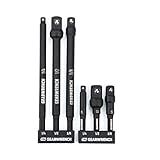 GEARWRENCH 6 Peças De Extensão De Soquete De Impacto De Haste Sextavada De 1 4 Tamanhos De Chave De 1 4 3 8 E 1 2 2 1 2 E 6 De Comprimento 84971A 02