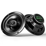 GEAVESS 16 Cm De áudio Para Carro Sistema De Alto Falantes Coaxiais De Alcance Total De 2 Vias 4 Ohm 100 Watts Com Bobina De Voz E Revestimento De Borracha Para Som Estéreo De Carro Preto Par 