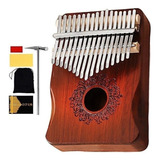 Gecko K17m Kalimba Piano De Polegar 17 Teclas Mbira Mogno