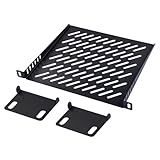 GeeekPi Prateleira De Rack De Servidor 0 5U Ventilada Bandeja Cantilever Para Rack E Armário De Equipamentos De Rede De 25 Cm E DeskPi Rackmate T1 T0 T2
