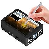 GeeekPi Tela Sensível Ao Toque De 3 5 Polegadas Com Capa Para Raspberry Pi 4 Com Ventilador E Dissipadores De Calor Tela LCD TFT De Resolução De 320 X 480 Para Raspberry Pi 4 Modelo B Placa
