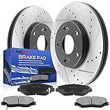 Geekstop Substituição Do Kit De Rotores De Disco Dianteiro De 11 10 E Pastilhas De Freio De Cerâmica Para Honda Civic 2013 2017 Honda Accord 2003 2012 Honda Element 2003 2011 Honda Cr V 2002 2004 