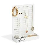Geguton - Porta-Joias Bijoux - Aço Resistente - Organização E Decoração - Branco Fosco