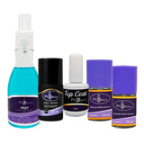 Gel Base Blindagem Preparadores Prep Top Coat Piubella