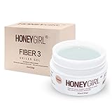 Gel Clear Fiber 3 LED UV Alongamento Unhas Acrygel Manicure 30g Honey Girl