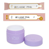 Gel Construtor Sachê Refil 14g Pote Eco Reutilizável Vòlia Cor Classic Pink