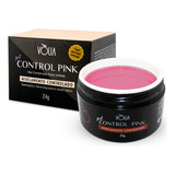 Gel Led Uv Alongamento De Unhas Control Pink 24g Vòlia