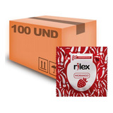 Gel Lubrificante Íntimo Rilex Caixa C 100 Sachês 5g Sabor Morango