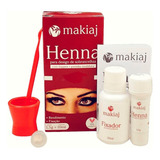 Gel Para Sobrancelhas Makiaj Com 75 Unidades De 10 Ml 1 5 G Cor Marrom escuro