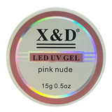 Gel Xed Led Uv Alongamento De Unhas X d 15g Cor Pink Nude