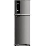Geladeira Brastemp Frost Free Duplex 375 Litros Cor Inox Com Espaço Adapt BRM45JK 110V