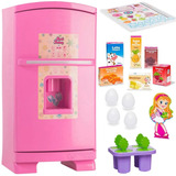 Geladeira C Acessórios Brinquedo Infantil Sonho Menina 48cm