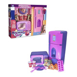 Geladeira De Brinquedo Infantil Grande 39cm C Microondas