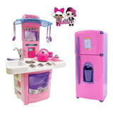 Geladeira Duplex Brinquedo Cozinha Fogão Infantil