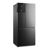 Geladeira Electrolux Frost Free 590l Efficient Com Autosense 3 Portas Cor Black Inox Look Im8b 220v