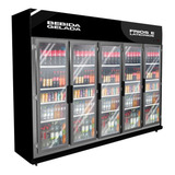 Geladeira Expositor 5 Portas Black 2000 Litros Klima