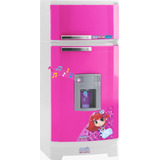 Geladeira Infantil Magic Toys Brinquedo Pink Sai Agua E Som