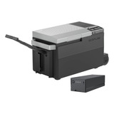 Geladeira Portátil Glacier 38l Ecoflow Bateria Rodas alça