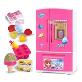 Geladeira Princess Meg Sai Água C Luz E Som 8056 Magic Toys