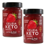 Geléia Keto Morango Low Carb Sem Polióis Puro Leve 2 Und