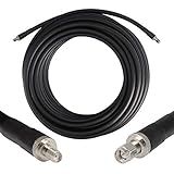 GEMEK Cabo De Cobre Puro SMA Macho Para SMA Fêmea De 38 Metros- Extensão Coaxial S-MR400 De Baixa Perda - Extensor De Cabo De Antena Para Uso De Rádio 3G- 4G- 5G- 6G- LTE ADS-B- GPS- WiFi- Rádio RF
