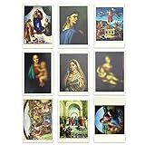 Geneic Raffaello Sanzio Art Postcards   9 PCS Art Gift Convite Post Cards Set Sistine Madonna Imagem Estética Wall Collage Postais Para Crianças  Amigos  Família  Raffaello Sanzio 