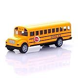 Generic - Ônibus Escolar Americano De Ferro Miniatura Carrinho Metal