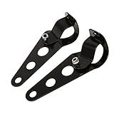 Generic 2 Peças De Suporte Universal Para Lâmpada De Motocicleta Suporte De Farol 27 32 Mm Para Suzuki
