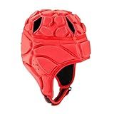 Generic Capacete De Rugby Capacete De Futebol Scrum Boné Protetor De Rugby Capacete Para Necessidades Especiais Chapéu De Goleiro Treinamento De Futebol Vermelho
