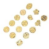 Generic Conjunto De Carimbos De Vendas De Cera- Liga Destacável De Zinco Universal 15pcs