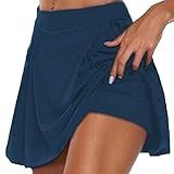 Generic Conjuntos De Shorts Femininos Mini Petite Workout Yoga Tennis Match 2 Peças Shorts Shorts Femininos Moda 2024 P 060 Azul Marinho GG