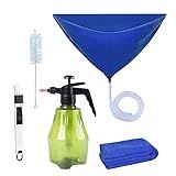 Generic Kit De Capa De Limpeza De Ar Condicionado Com Ferramenta De Limpeza De Escova Para Ar Condicionado Montado Na Parede Com Garrafa De água