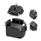 Generic Kit De Placa De Liberação Rápida GM34 Base De Grampo Tipo Arca Carga Máxima De 5 Kg Preto