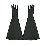 Generic Luvas De Jateamento De Areia Luvas De Jateamento De Areia Luvas De Borracha Premium Impermeáveis E Duráveis Para Jateamento De Areia Trabalho Lustroso