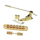 Generic Roller Saddle Bridge Tailpient- Ouro