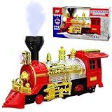Generic Super Trem Locomotiva De Brinquedo Bate E Volta Solta Fumaça