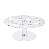 Generic Suporte Para Cone De Sorvete Suporte Para Cone De Waffle Vários Furos Com Base Suporte De Exposição Em Acrílico Para Decoração De Festas De